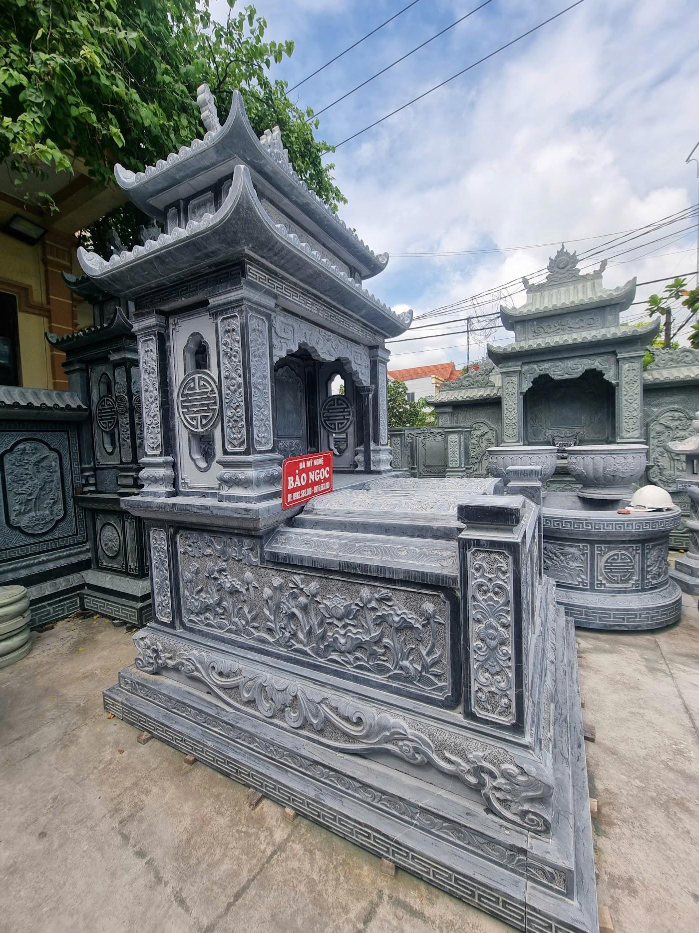 Bán và xây dựng, làm Mộ đá đôi ở Hà Nội rẻ đẹp 68 Mẫu mộ đá đôi 2 mái tại Đá Mỹ nghệ Bảo Ngọc làm cho khách ở Hà Nội