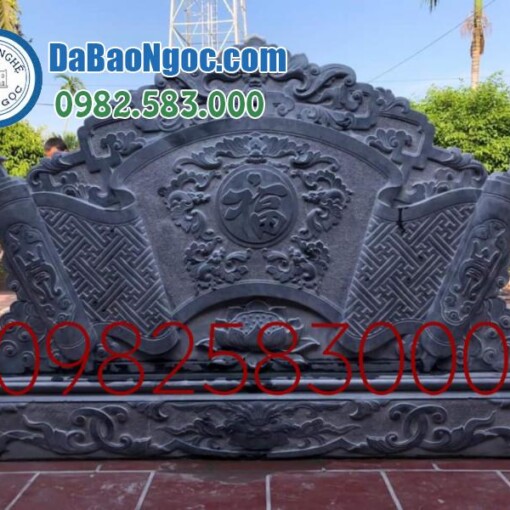 Cuốn thư lăng mộ ở Phú Thọ bằng Đá xanh cao cấp rẻ đẹp
