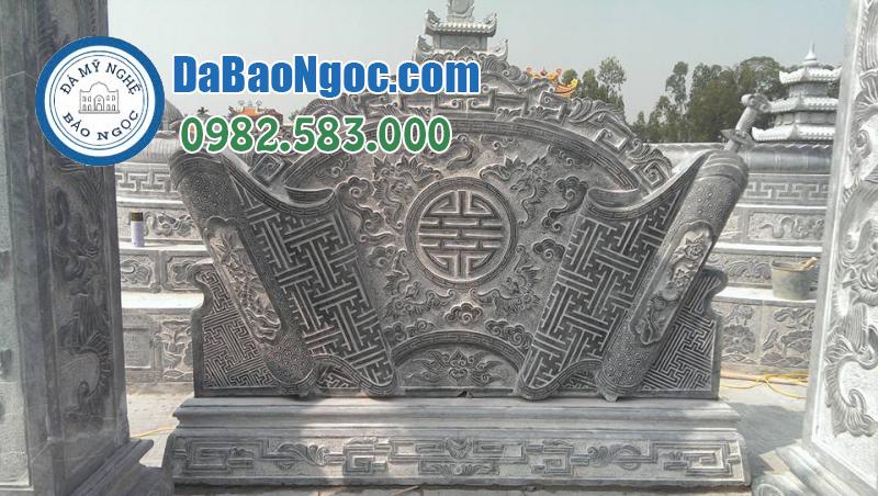 Cuốn thư lăng mộ ở Ninh Bình bằng Đá xanh cao cấp Ninh Bình rẻ đẹp