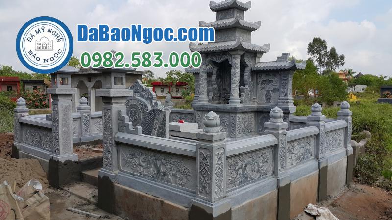Địa chỉ cơ sở xây Khu lăng mộ đẹp bằng đá ở Tiền Giang bằng Đá xanh tự nhiên Nguyên khối rẻ đẹp