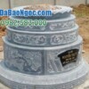 Cơ sở chế tác, xây dựng, bán Mộ đá tròn ở Cao Bằng rẻ đẹp 100 Mộ đá tròn 3 tầng hình cành mai