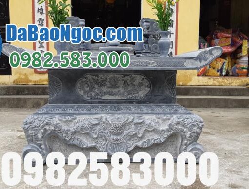 Làm mộ đá nguyên khối tại Quảng Ninh | Cơ sở chế tác uy tín, báo giá, mẫu thiết kế riêng theo yêu cầu