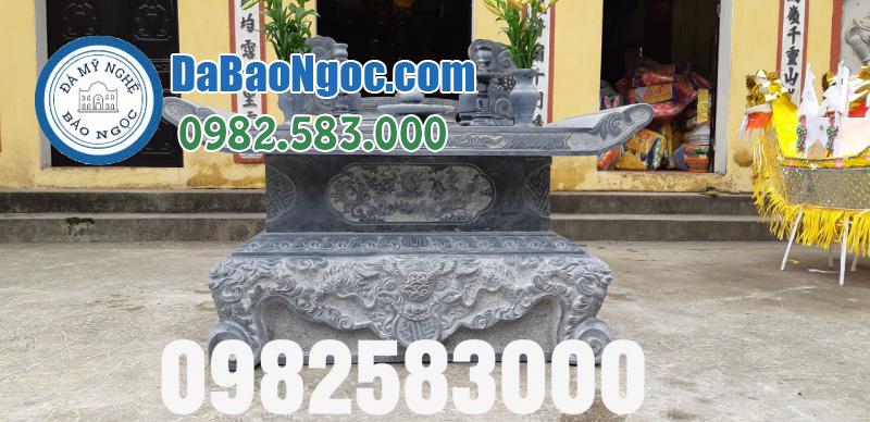 Bàn lễ đá ở Lâm Đồng bằng Đá xanh cao cấp Ninh Bình giá rẻ, mẫu đẹp