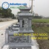 Làm mộ đá nguyên khối tại Cao Bằng | Cơ sở chế tác uy tín, báo giá, mẫu thiết kế riêng theo yêu cầu 64 Mẫu mộ đá hai mái khắc hình rồng và cột trụ vuông