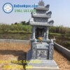 Làm mộ đá nguyên khối tại Hưng Yên | Cơ sở chế tác uy tín, báo giá, mẫu thiết kế riêng theo yêu cầu 65 Mộ đá ba mái mang một nét đẹp cổ kính