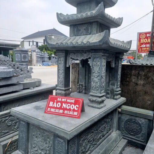 Xây lăng mộ đá đẹp tại Hà Giang Đẹp, Uy Tín⭐️✔️ T10, 2026 41 Mộ đá 3 mái NInh bình
