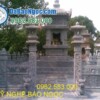 Cơ sở chế tác, xây dựng, bán Mộ tháp đá ở Cà Mau rẻ đẹp 84 Khu lăng mộ tháp đá đem tới vẻ uy nghi cho gia chủ