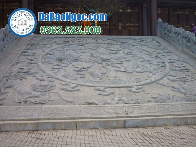 Chiếu rồng đá ở Hưng Yên bằng Đá xanh nguyên khối rẻ đẹp