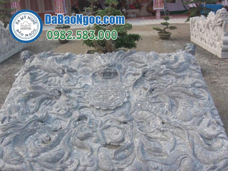 Chiếu rồng đá đẹp ở Quảng Bình bằng Đá xanh Nguyên khối Ninh Bình rẻ đẹp