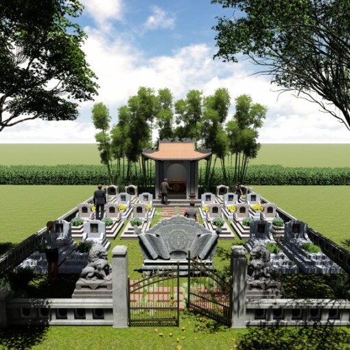 Cuốn thư đá lăng mộ, nhà thờ họ ở Đắk Nông bằng Đá xanh nguyên khối rẻ đẹp