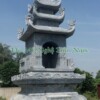 Cơ sở chế tác, xây dựng, bán Mộ tháp đá ở Kiên Giang rẻ đẹp 83 Mộ tháp đá để tro cốt 3 mái