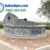Cơ sở chế tác, xây dựng, bán Mộ đá tròn ở Quảng Ngãi rẻ đẹp 99 Mộ đá tròn ở Hòa Bình với kích cỡ chuẩn phong thủy
