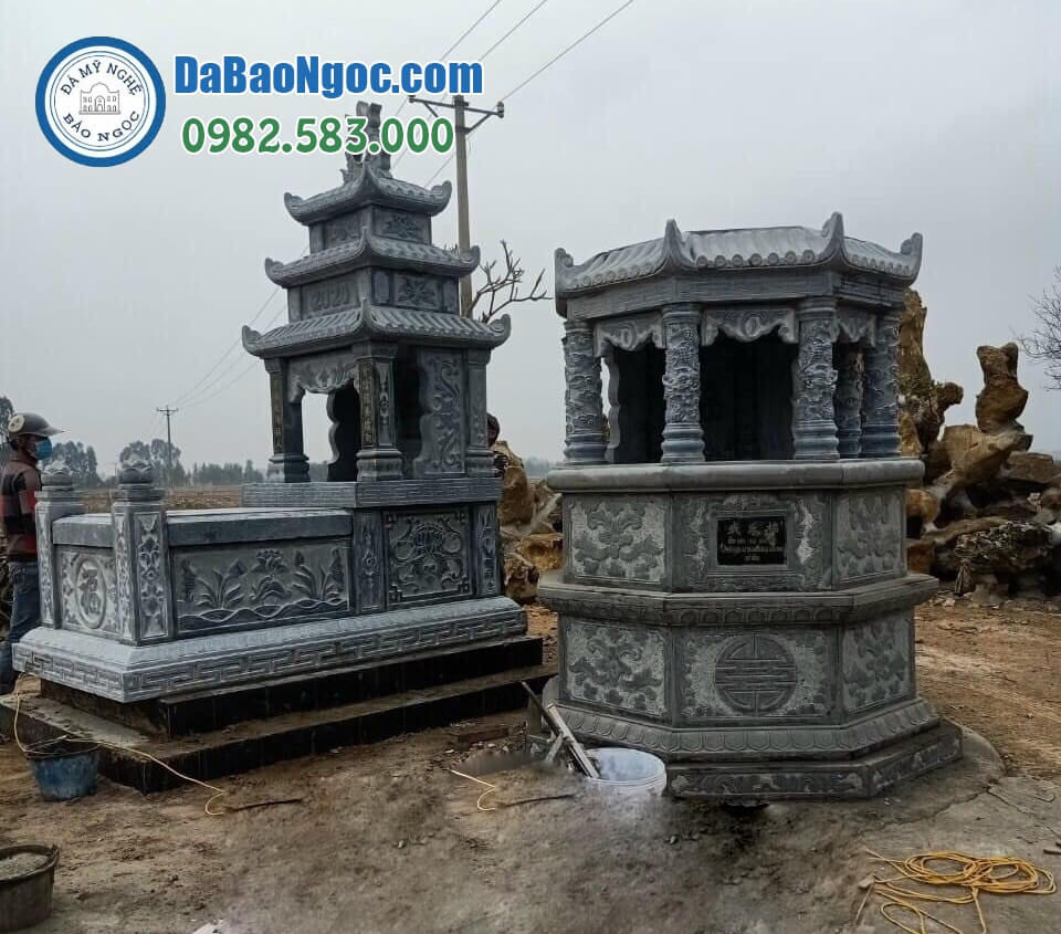 Làm mộ đá nguyên khối tại Bắc Ninh | Cơ sở chế tác uy tín, báo giá, mẫu thiết kế riêng theo yêu cầu