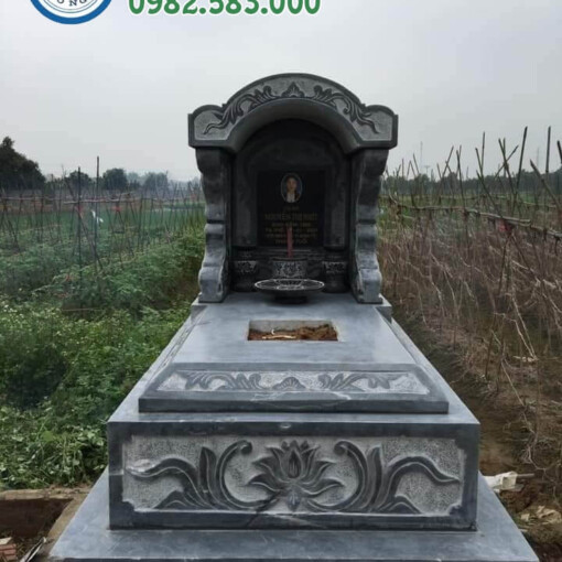 Làm mộ đá nguyên khối tại Lai Châu | Cơ sở chế tác uy tín, báo giá, mẫu thiết kế riêng theo yêu cầu