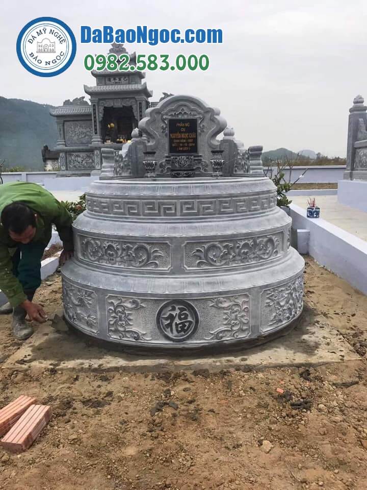 Cơ sở chế tác, xây dựng, bán Mộ đá tròn ở Bình Thuận rẻ đẹp