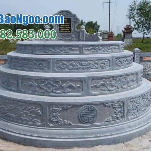 Chân tảng đá, cột đá nhà thờ họ ở Long An bằng Đá xanh cao cấp Ninh Bình rẻ đẹp