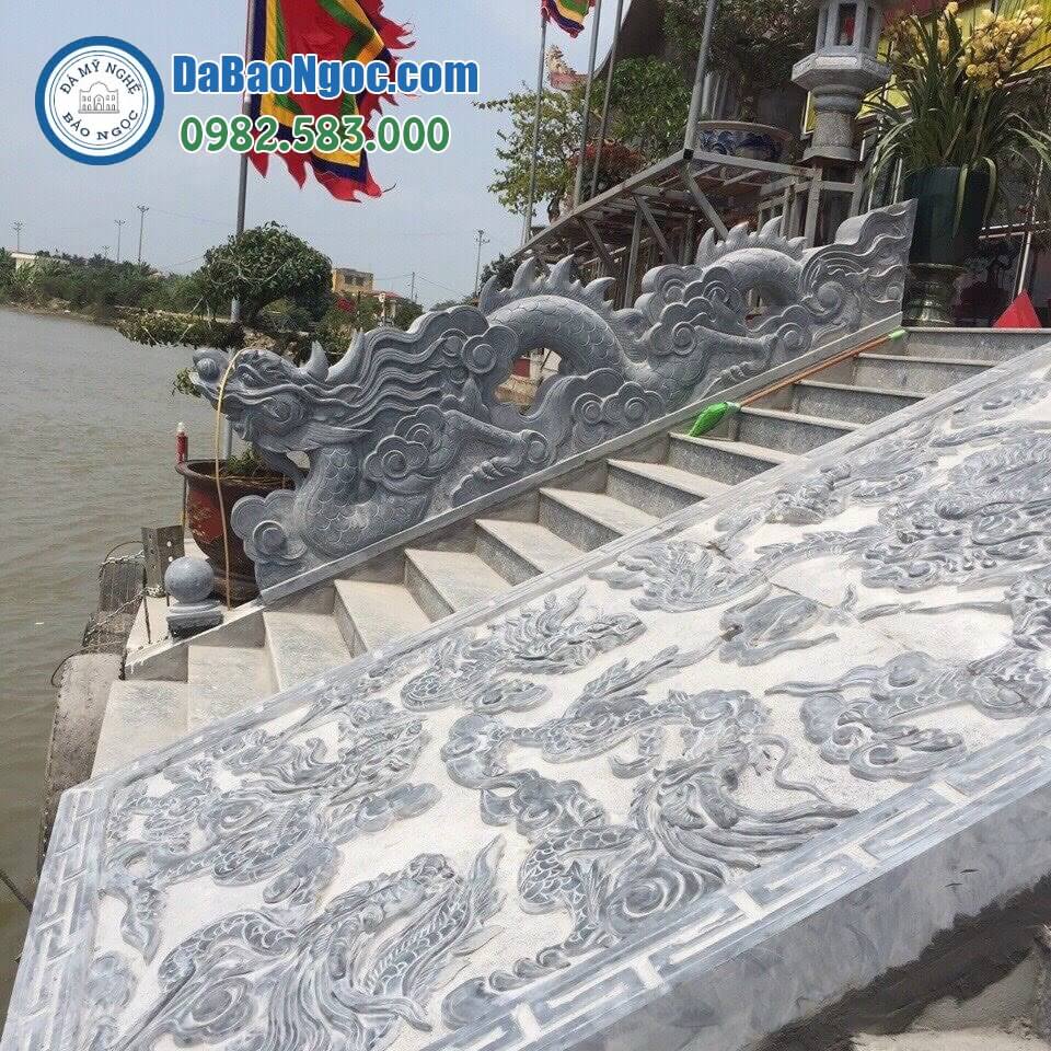 Chiếu rồng nhà thờ họ ở Bình Thuận bằng Đá xanh cao cấp Ninh Bình rẻ đẹp