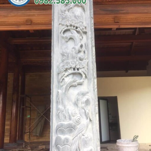 Cuốn thư lăng mộ ở Yên Bái bằng Đá xanh cao cấp Ninh Bình rẻ đẹp