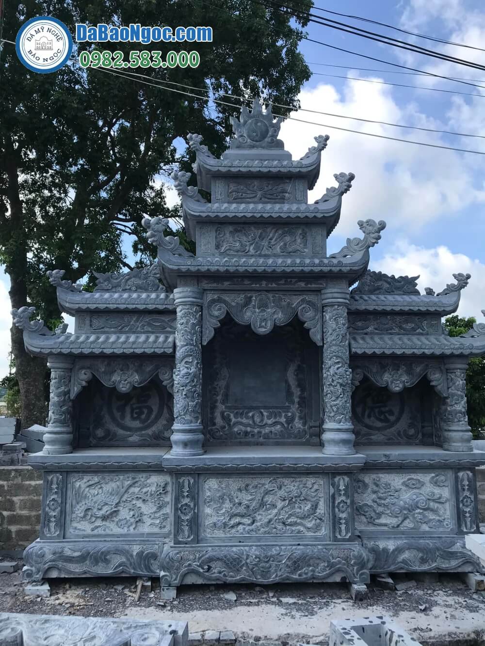 Mẫu xây Lăng thờ đá ở Ninh Bình rẻ đẹp