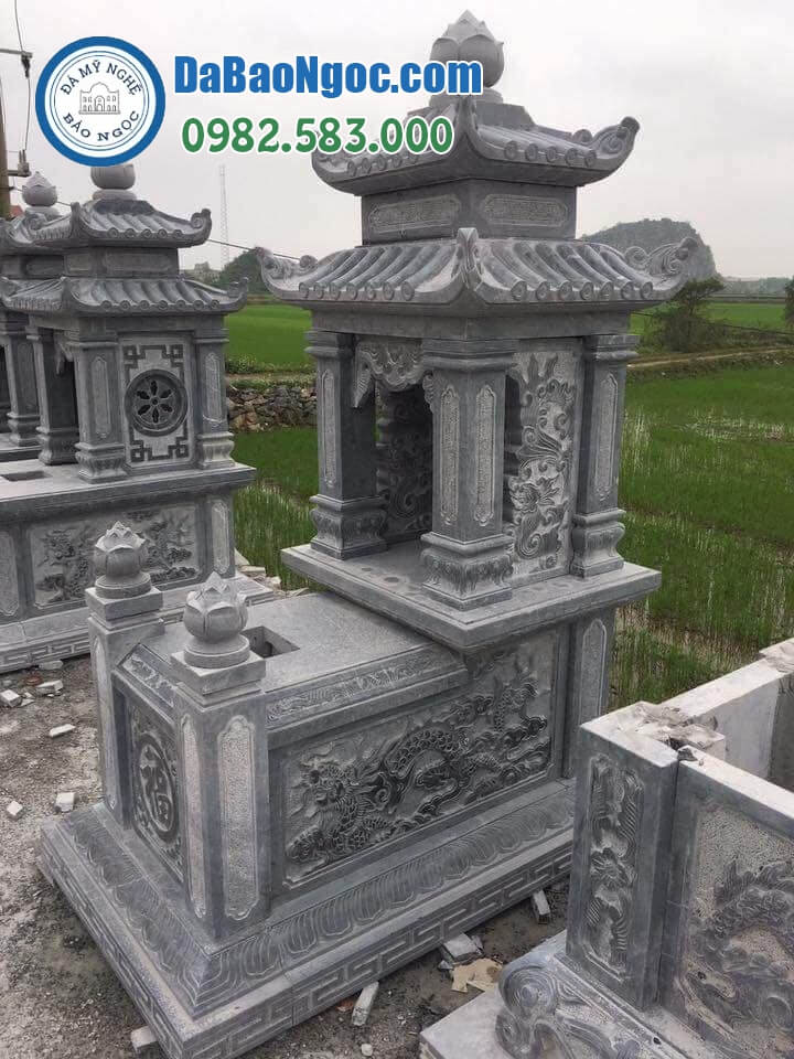 Bán và xây dựng, làm Mộ đá 2 mái ở Tiền Giang rẻ đẹp
