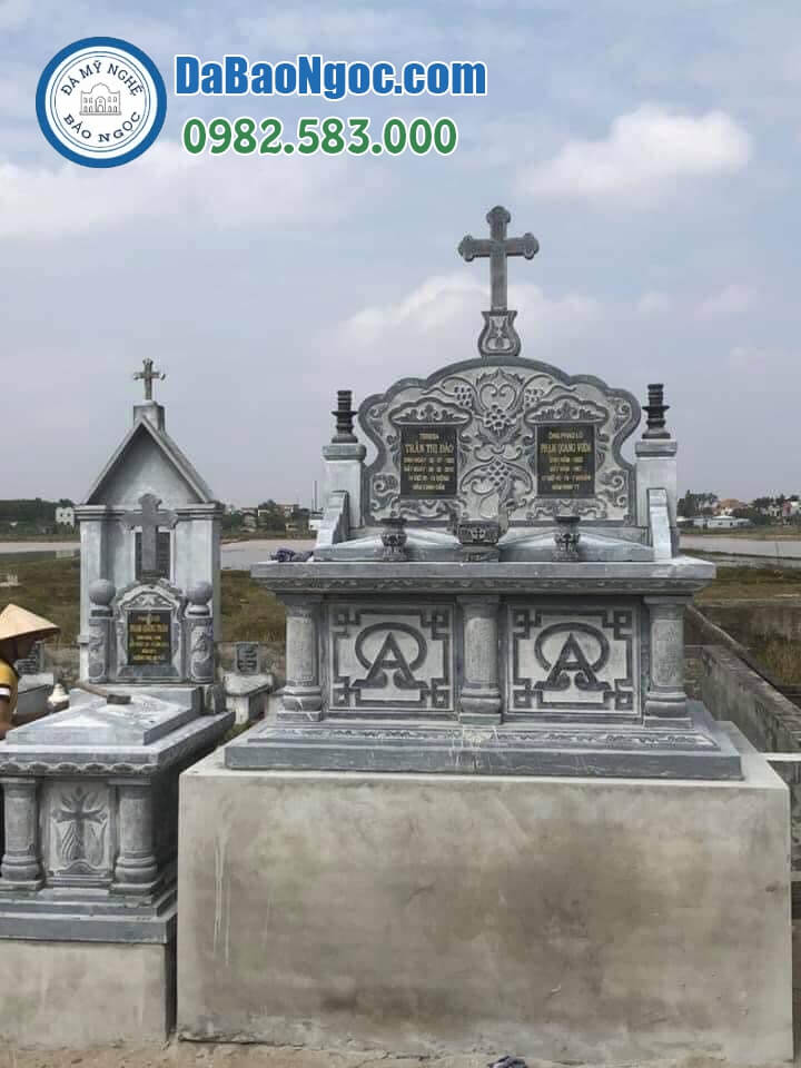 Mẫu xây Mộ đá công giáo ở Đồng Nai rẻ đẹp