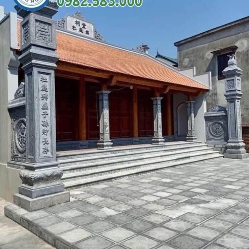 Mẫu xây Mộ đá 2 mái ở Nam Định rẻ đẹp