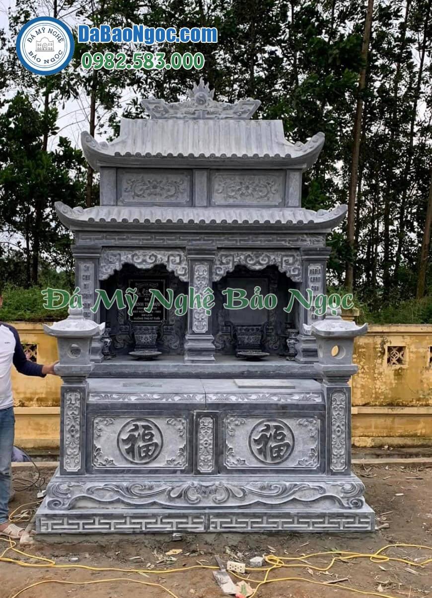 Bán và xây dựng, làm Mộ đá công giáo ở An Giang rẻ đẹp 182 Mẫu xây Mộ đá đôi ở An Giang rẻ đẹp