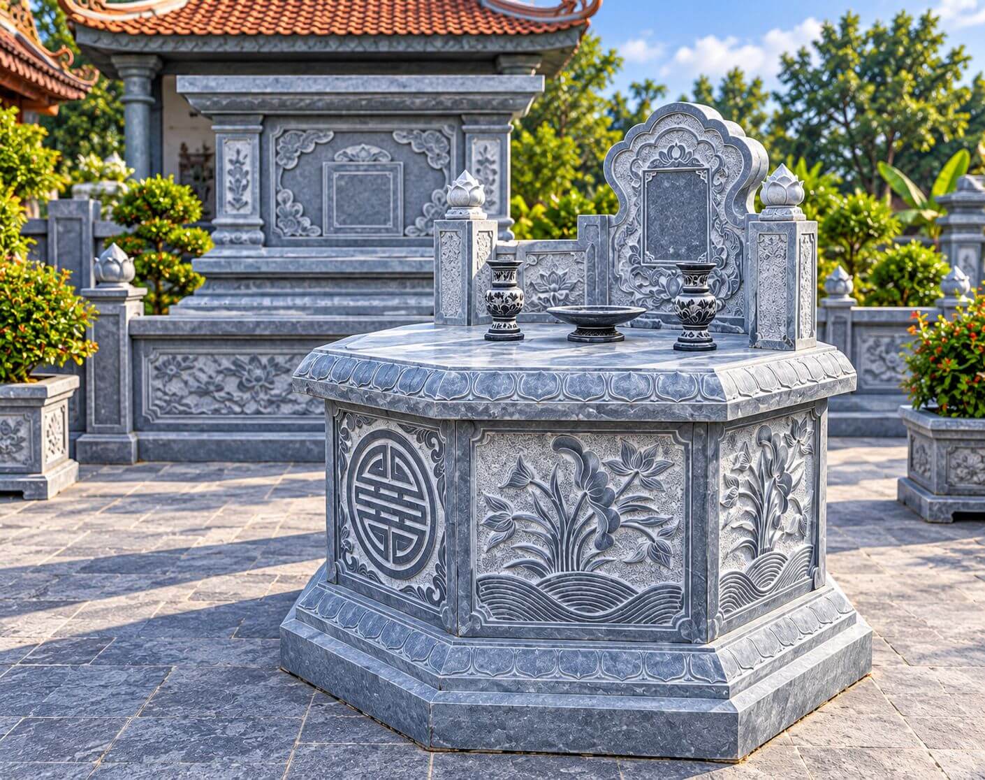 Mẫu Mộ Đá Lục Giác ở Nam Định