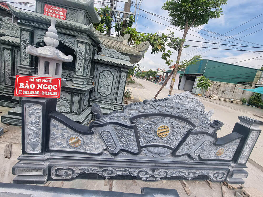 Mẫu cuốn thư đá Lăng mộ Ninh Bình