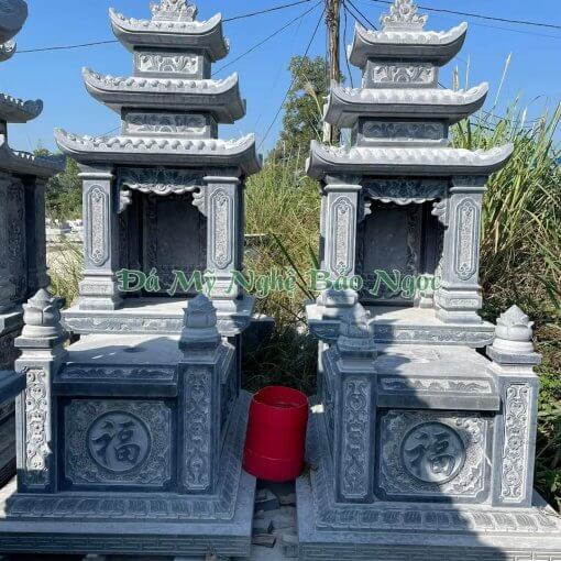 Mẫu mộ đá 3 mái đẹp ở Hà Nội