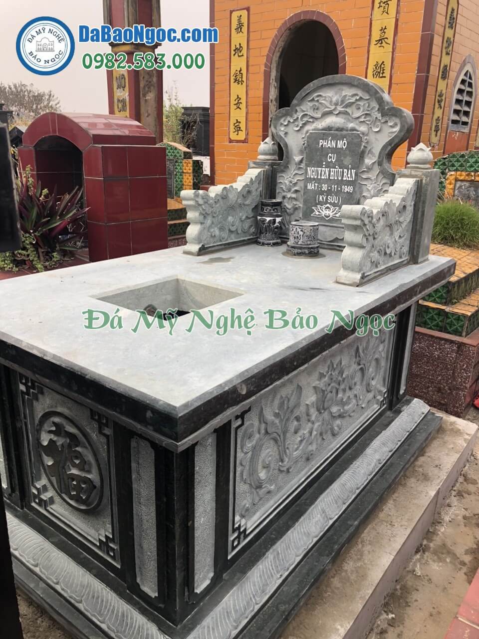 Bán và xây dựng, làm Mộ đá công giáo ở Thanh Hóa rẻ đẹp 184 Mẫu mộ đá không mái ở Thanh Hóa