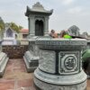 Cơ sở chế tác, xây dựng, bán Mộ đá tròn ở Quảng Bình rẻ đẹp 100 Mộ đá tròn bằng đá xanh rêu nguyên khối ở Hòa Bình