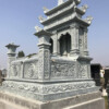 Mẫu xây Mộ đá đôi 3 mái rẻ đẹp ở Hà Nội