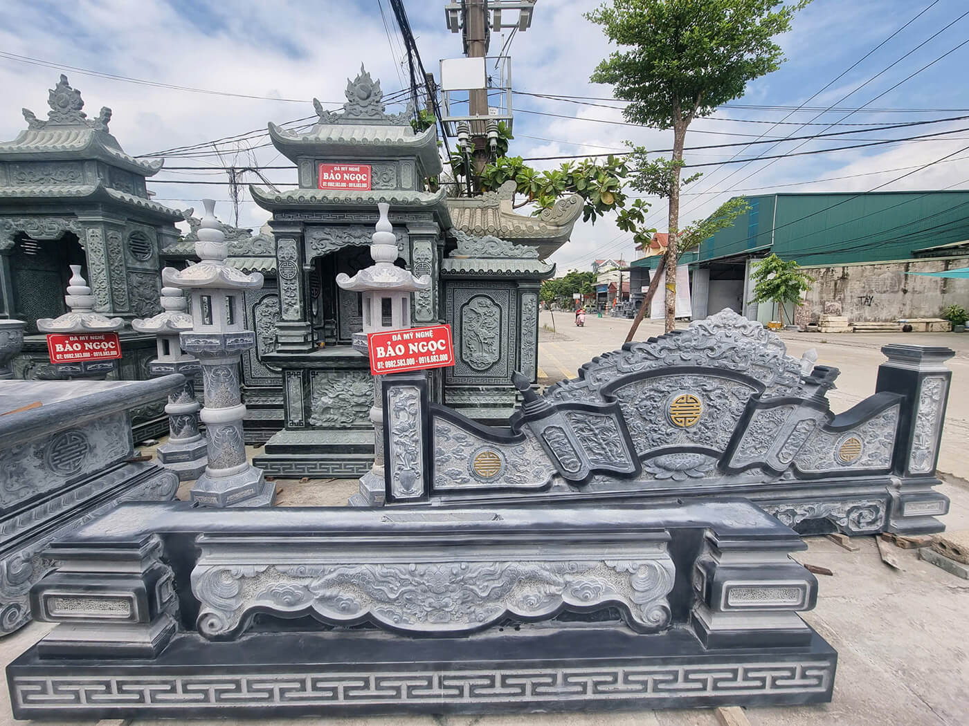Đá mỹ nghệ Bảo Ngọc chuyên xây dựng khu lăng mộ đá tại Ninh Bình